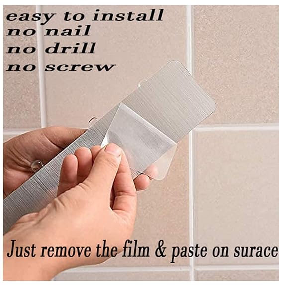 Transparent Wall Adhesive Hooks Row