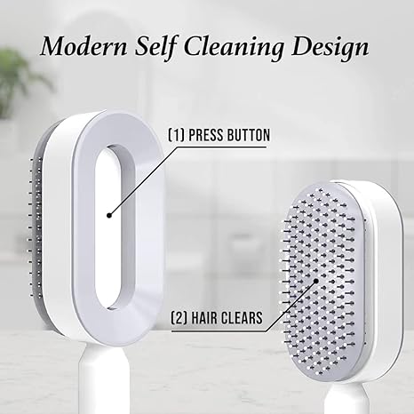 3D Self Cleaning Hair Brush (Free Scalp Massager)