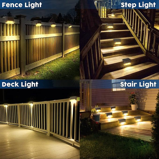 Wireless Solar Deck Lights (Pack of 4)