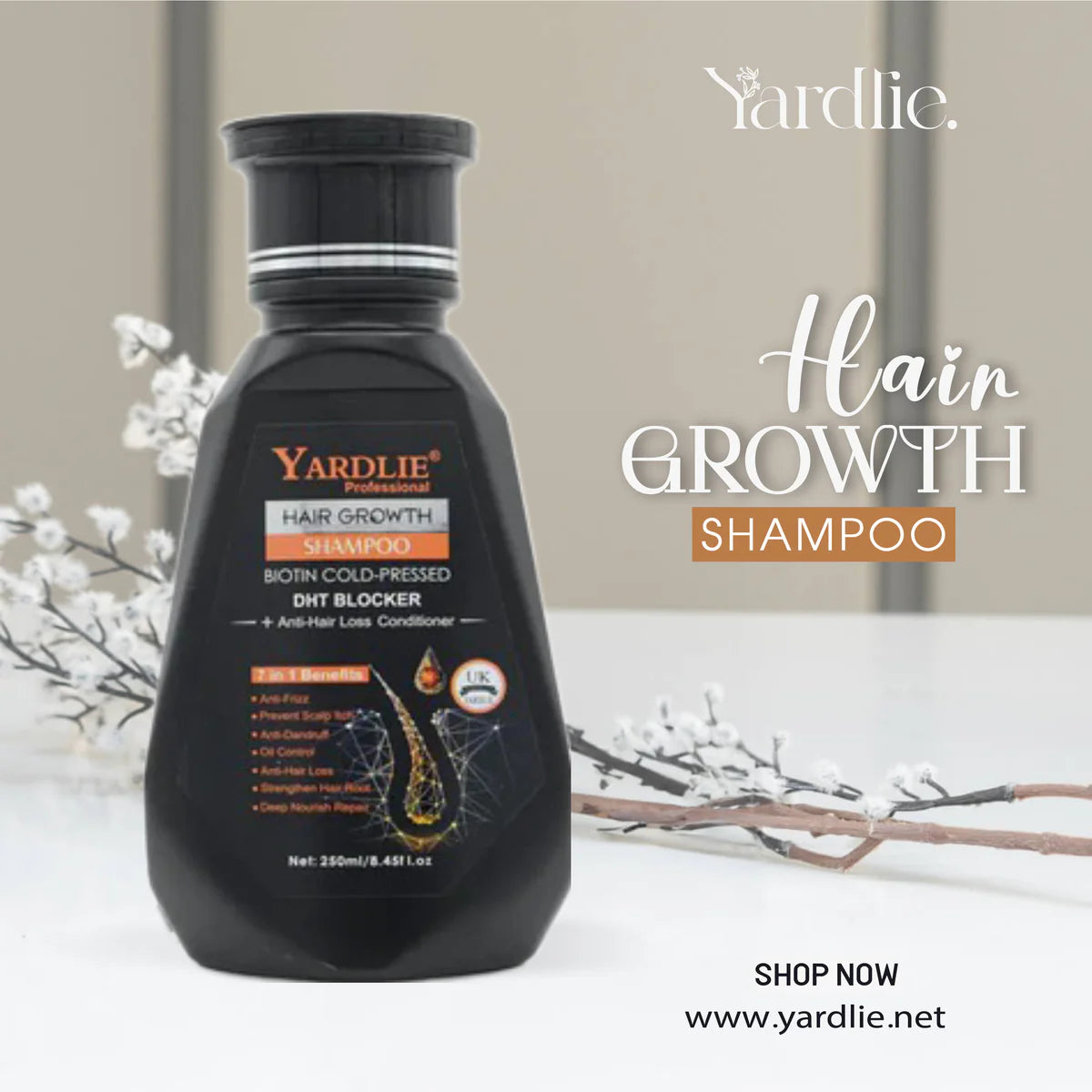 Yardlie Hair Growth Shampoo 250ml. (Buy 1 Get 1 FREE)