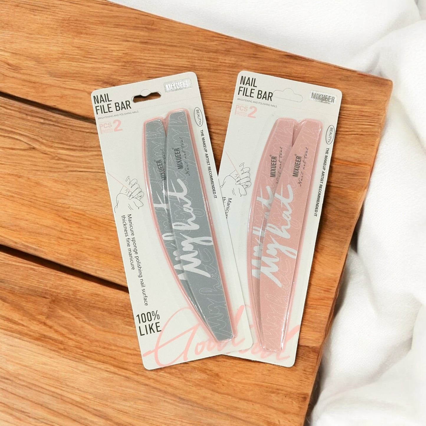 2 In 1 Nail Filer + Buffer (2 Pcs)