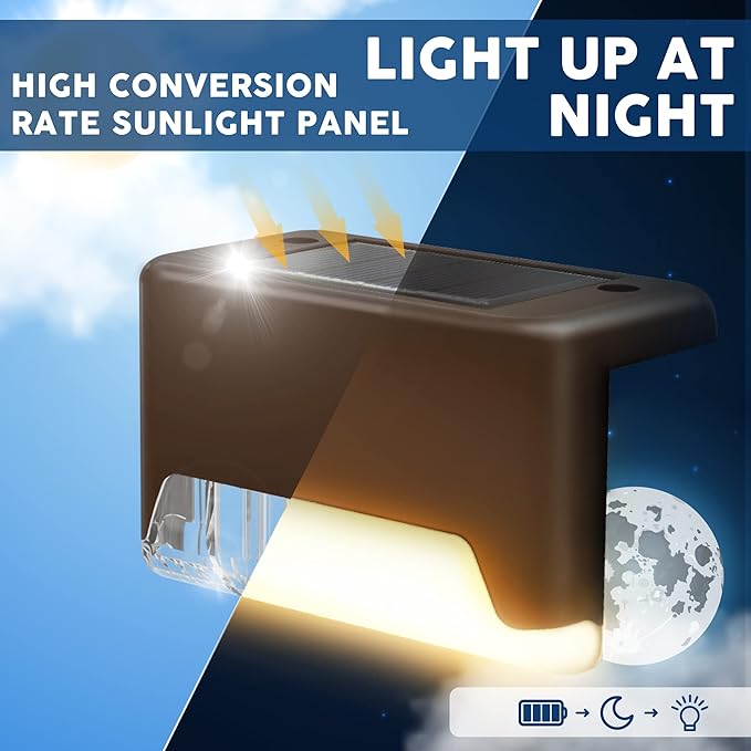 Solar Deck Lights (Pack of 4)