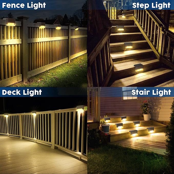 Solar Deck Lights (Pack of 4)