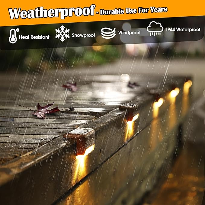 Solar Deck Lights (Pack of 4)