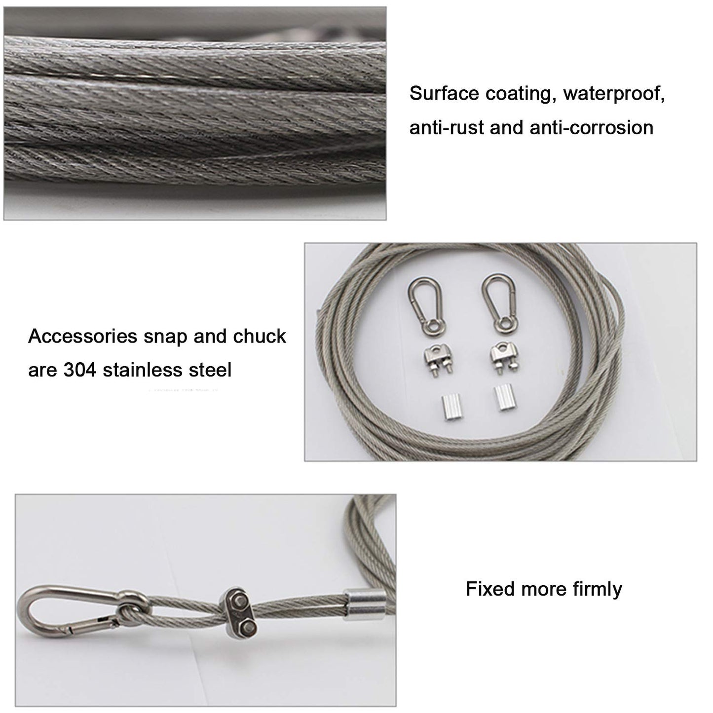 Heavy Duty Multi-Purpose Stainless Steel Clothes Line