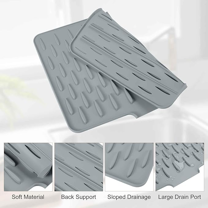 Silicone Dish Drying Mat (Imported Big Size)