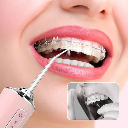 Portable Rechargeable Water Flosser Oral Irrigator (4 Nozzle)