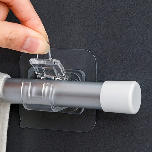 Self Adhesive Curtain Rod Holder Hooks