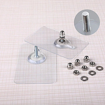 Punch Free & Drill Free Wall Hooks Screw Stickers